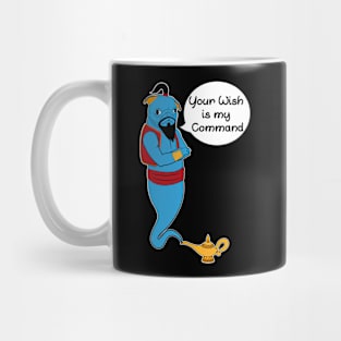 Pug Genie Lamp-Blue Genie Mug